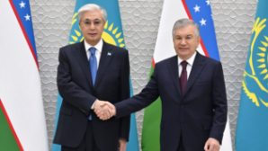 Глава государства провел переговоры с Президентом Узбекистана Шавкатом Мирзиёевым