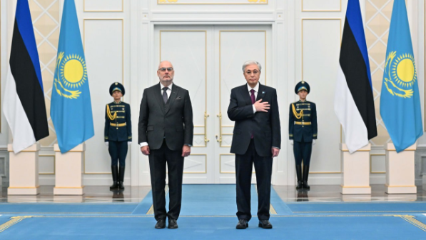 В Акорде состоялась торжественная церемония встречи Президента Эстонии 