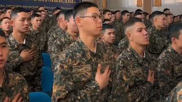 В Алматы состоялась церемония проводов военнослужащих Национальной гвардии