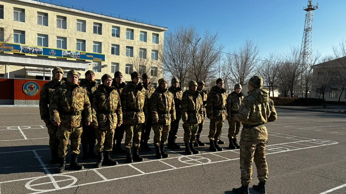 В воинскую часть Нацгвардии в Алматы прибыли первые призывники осеннего призыва