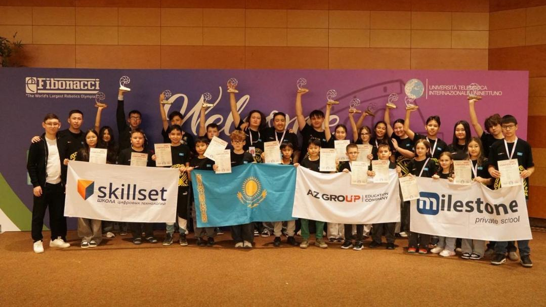 Рекорд на международной олимпиаде в Италии установили школьники из Астаны  