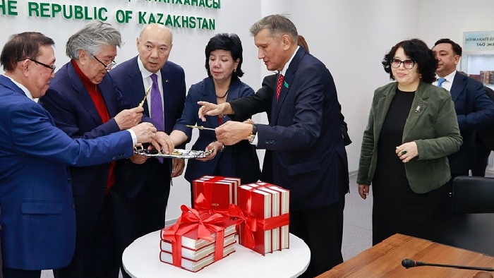 В Национальной библиотеке состоялась презентация книги академика Бақытжана Жұмағұлова