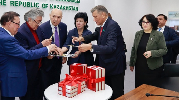 В Национальной библиотеке состоялась презентация книги академика Бақытжана Жұмағұлова