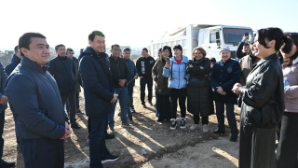 Аким Алматы в ходе рабочего объезда встретился с жителями микрорайона «Рахат-Мадениет»