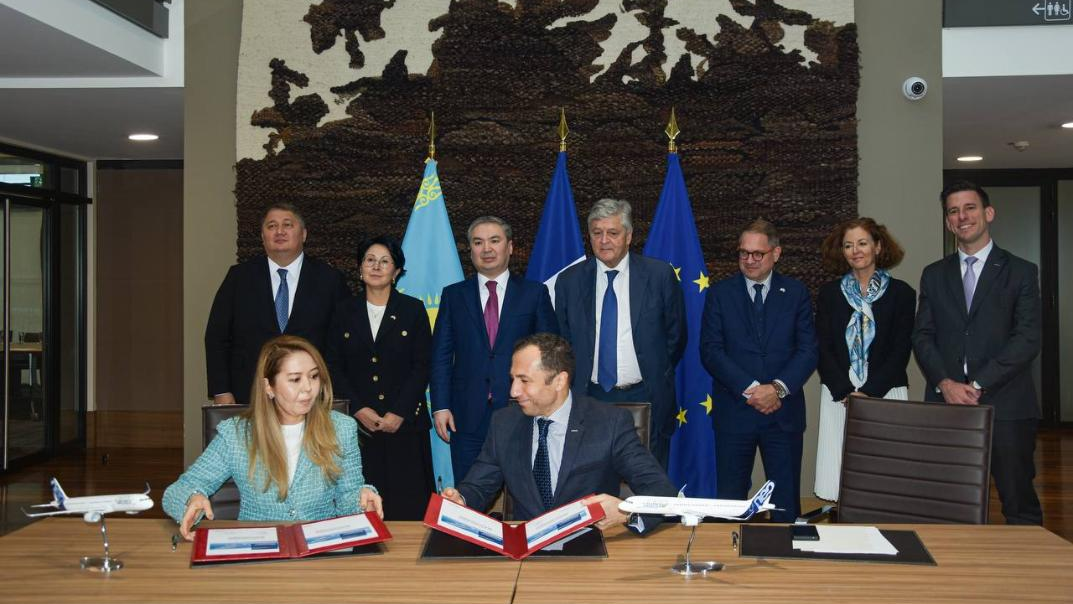 Казахстан и Airbus договорились о поставках A320neo и расширении авиационного сотрудничества