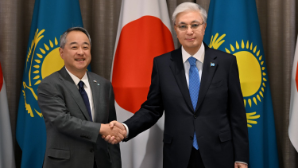 Глава государства принял президента компании Sumitomo Шинго Уэно