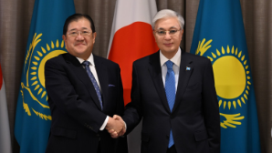 Президент Казахстана провел встречу с  председателем совета директоров компании Mitsui Тацуо Ясунагой