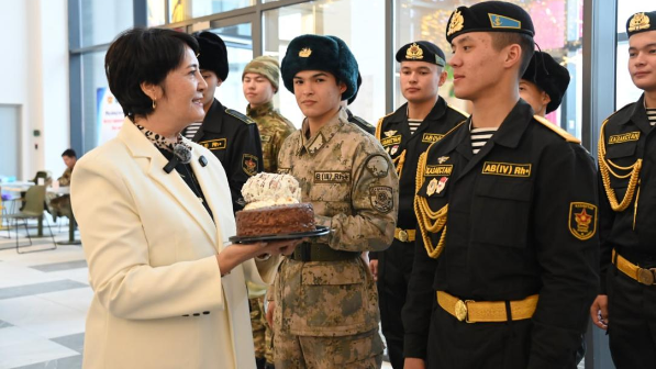 Патриотическая акция в поддержку призыва в армию прошла в Мангистауской области 