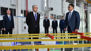 Президент ознакомился с деятельностью завода Besqaru