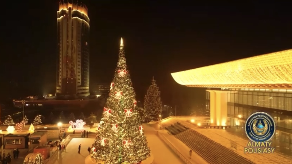 В новогодние дни полицейские Алматы работают в усиленном режиме