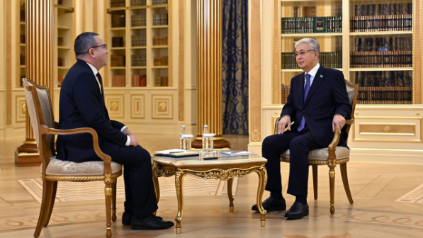 Токаев дал обширное интервью газете Turkistan 