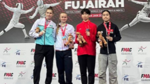 Алматинские фехтовальщики София Актаева и Тимофей Семёнов завоевали серебро и бронзу Кубка мира среди юниоров