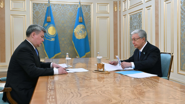 Касым-Жомарт Токаев принял председателя Правления АО «НК «QazaqGaz» Алибека Жамауова