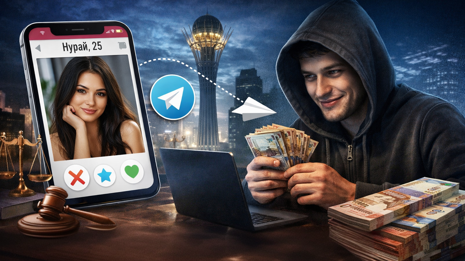 В Астане вынесен приговор за мошенничество через Tinder на 4 млн тенге