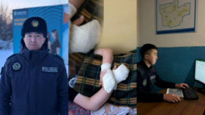 Участковый инспектор полиции спас замерзающего мужчину в СКО