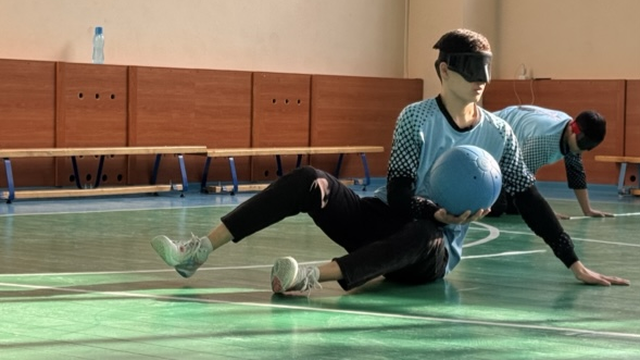 В Центре социальных услуг «Сенім» прошло спортивное мероприятие по голболу