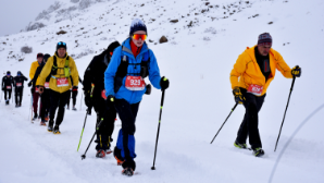 Вблизи Алматы прошел зимний горный забег Amangeldy Race-2026