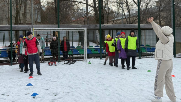 В центре социальных услуг «Алатау» прошли спортивные соревнования «Қысқы ойындар»