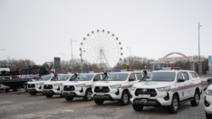 Глава МЧС вручил спасателям Актюбинской области ключи от новой техники