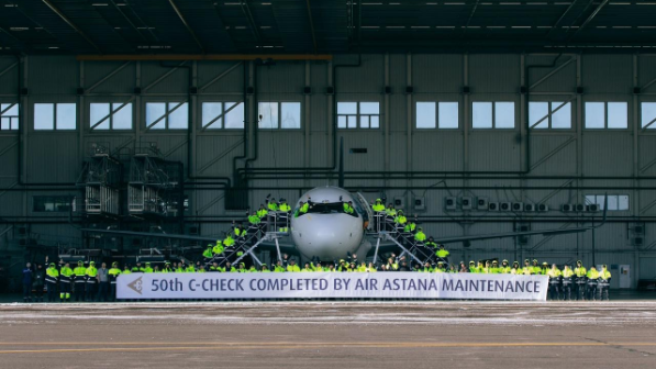 Air Astana выполнила юбилейный 50-й C-check на базе собственного технического центра   