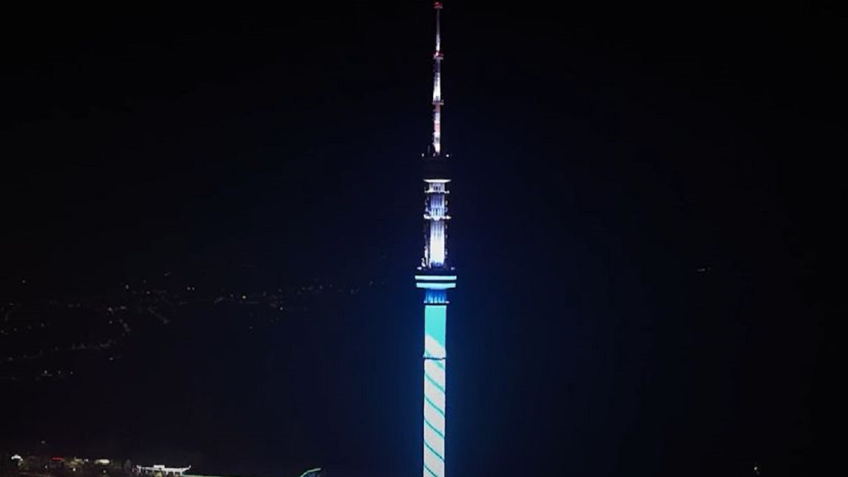 На телевышке Кок-Тобе появился специальный таймер