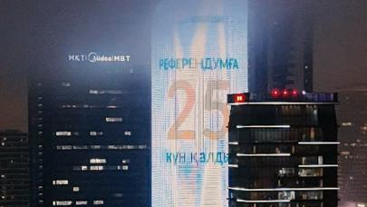 Обратный отсчет до референдума запустили в Астане: табло появились на знаковых объектах