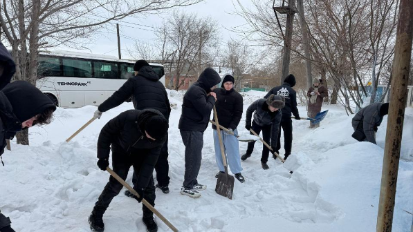 В Костанайской области поддержали акцию «Снежный десант»