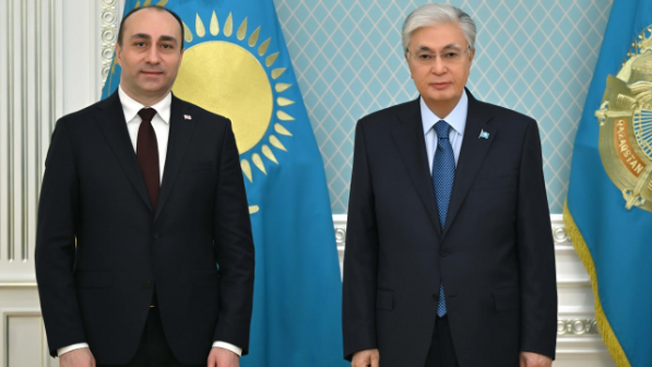 Глава государства принял министра внутренних дел Грузии Гелу Геладзе 