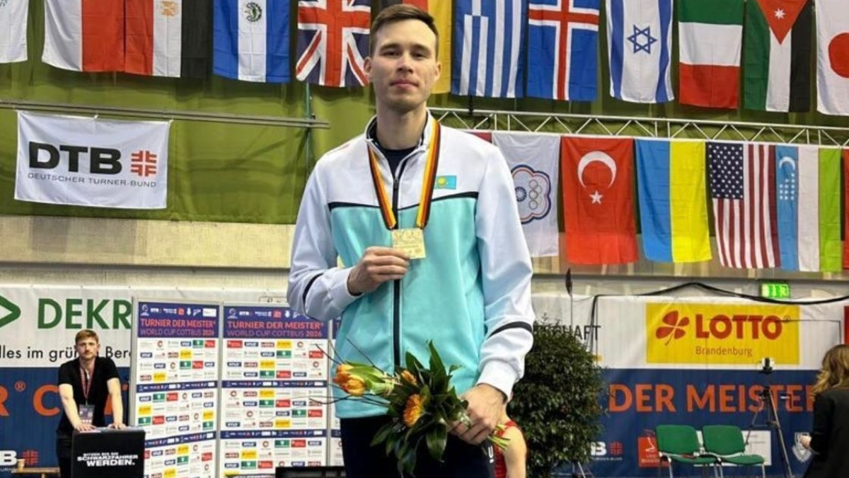 Алматинский гимнаст Нариман Курбанов стал призером Кубка мира в Котбусе