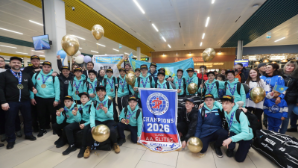 С победой из Канады: в Алматы встретили юных чемпионов Astana Team