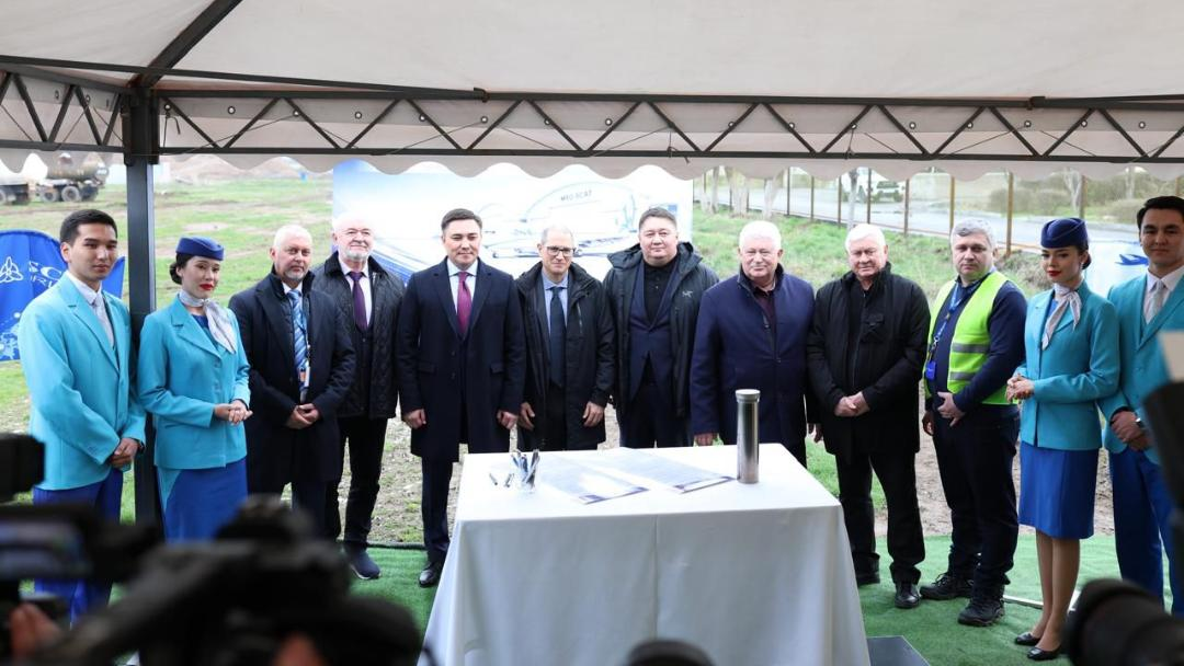 В Шымкенте начато строительство крупнейшего в ЦА центра технического обслуживания воздушных судов