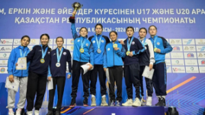 Алматинские спортсменки успешно выступили на чемпионате Казахстана по женской борьбе среди U20 и U17