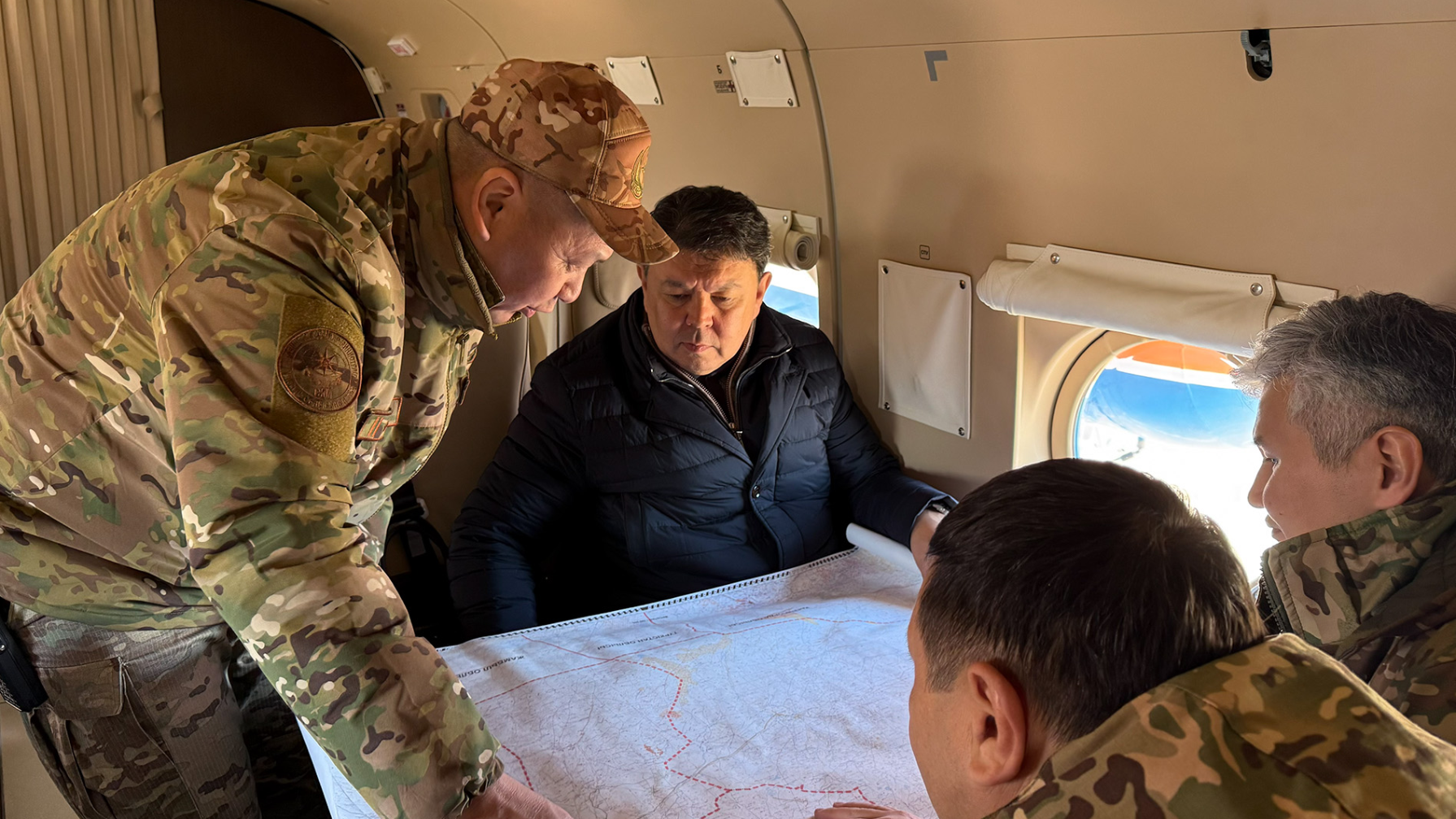 Канат Бозумбаев проверил паводкоопасные районы области Улытау