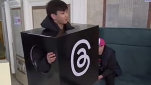 18-летний алматиннц в образе соцсети Threads: "Чем сидеть дома на диване и критиковать, я пришел голосовать"