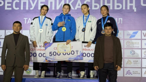 Алматинские спортсменки успешно выступили на чемпионате Казахстана по женской борьбе