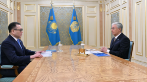 Глава государства принял министра торговли и интеграции Армана Шаккалиева