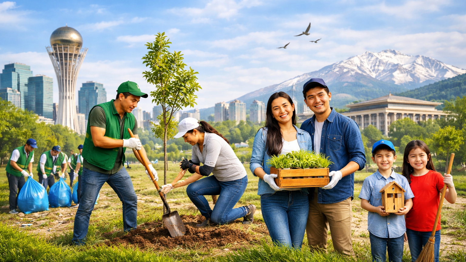 Казахстан отмечает «Тазару күні» — день чистоты, обновления и экологической ответственности