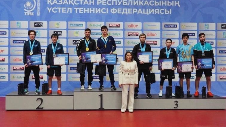 Алматинские спортсмены стали победителями чемпионата Казахстана по настольному теннису
