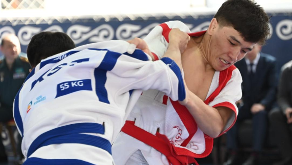 В Алматы наградили победителей чемпионата Казахстана по қазақ күресі среди силовиков