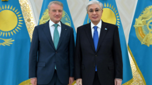 Касым-Жомарт Токаев принял председателя правления Сбербанка Германа Грефа