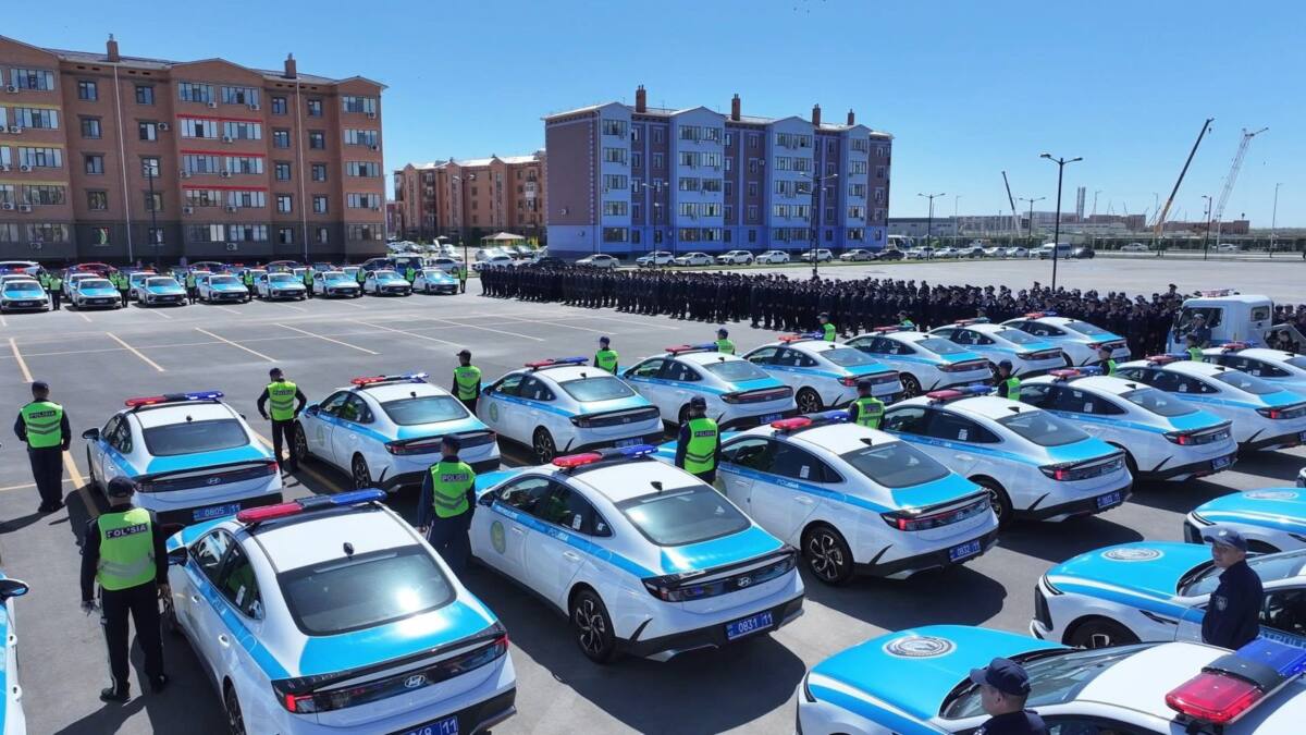 Полицейским выдали новые служебные автомобили в Кызылординской области